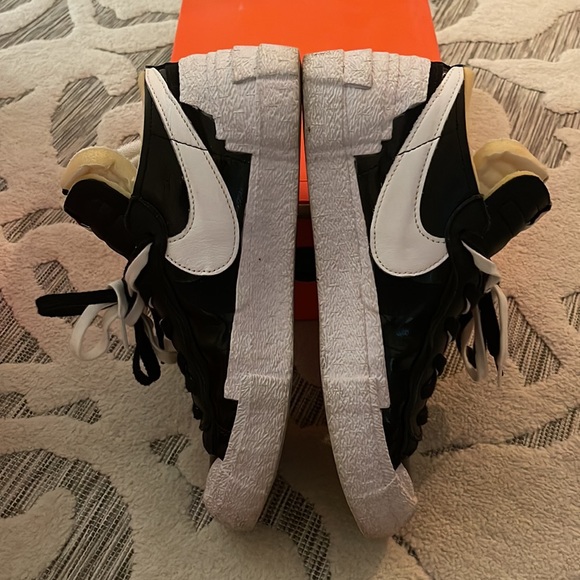 Nike Blazer Low Sacai Black Patent Leather - Picture 6 of 7